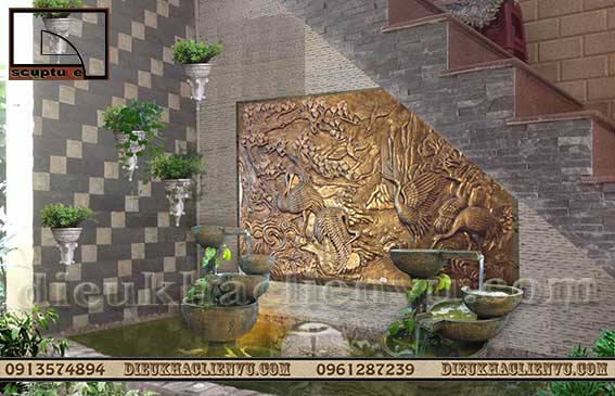 Tiểu cảnh gầm cầu thang lô gia